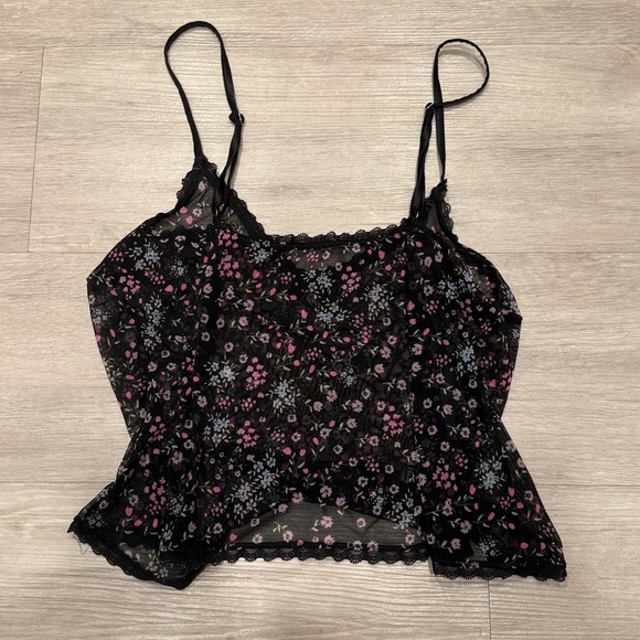 Savage X FentyBlack Lingerie Sleep Top - Picture 4 of 4